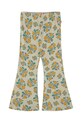 Детски панталон Tinycottons FLOWERS RIB PANT SS25.043 бежов SS25