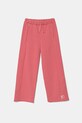 Dětské bavlněné tepláky United Colors of Benetton pletenina růžová 3UNICF061.G.Seasonal