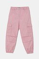 United Colors of Benetton pantaloni copii panza roz 4L2VCF046.G.Seasonal