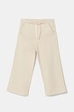 United Colors of Benetton pantaloni de trening din bumbac pentru copii bumbac bej 3UNIGF04P.P.Seasonal