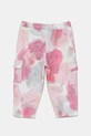Дитячі бавовняні штани United Colors of Benetton 35UJGF04Q.P.Seasonal рожевий SS25