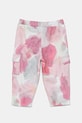 United Colors of Benetton pantaloni de trening din bumbac pentru copii 35UJGF04Q.P.Seasonal roz SS25