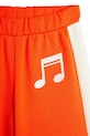 Κοριτσίστικα Παιδικό βαμβακερό παντελόνι Mini Rodini Note 2523011142 πορτοκαλί