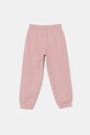 United Colors of Benetton spodnie dresowe bawełniane dziecięce 3UNICF060.G.Seasonal różowy SS25