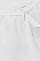 Κοριτσίστικα Παιδικό λινό παντελόνι United Colors of Benetton 43WBCF01W.G.Seasonal λευκό