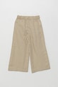 Παιδικό λινό παντελόνι United Colors of Benetton 43WBCF01W.G.Seasonal μπεζ SS25