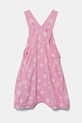 Бавовняний ромпер для немовлят United Colors of Benetton 35ZEAT011.G.W.Seasonal рожевий SS25