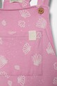 Дівчинка Бавовняний ромпер для немовлят United Colors of Benetton 35ZEAT011.G.W.Seasonal рожевий