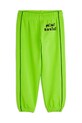 Дитячі бавовняні штани Mini Rodini Mini Rodini Cats 2513010675 зелений SS25