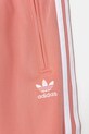 Otroški spodnji del trenirke adidas Originals roza JD1634