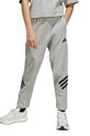 Otroški spodnji del trenirke adidas Pletenina siva JJ4811
