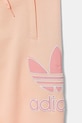 Дитячі бавовняні штани adidas Originals помаранчевий JC9143