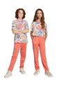adidas Originals spodnie dresowe dziecięce dzianina pomarańczowy JC6680