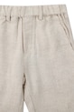 Дитячі штани з домішкою льону Donsje Dado Trousers бежевий 4079500.98.128