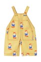 Hlače na naramnice za dojenčke Tinycottons BABY READERS DUNGAREE Bombaž rumena SS25.195