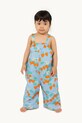 Tinycottons ogrodniczki niemowlęce BABY STRAWBERRIES DUNGAREE nadruk niebieski SS25.220