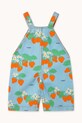 Chłopiec Tinycottons ogrodniczki niemowlęce BABY STRAWBERRIES DUNGAREE SS25.220 niebieski