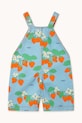 Chlapec Detské nohavice na traky Tinycottons BABY STRAWBERRIES DUNGAREE SS25.220 modrá