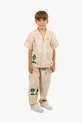 Dětské bavlněné kalhoty Tinycottons ARTSY TREE PANT látka béžová SS25.204
