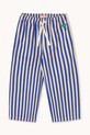 Tinycottons spodnie bawełniane dziecięce STRIPES WOVEN PANT SS25.229 niebieski SS25