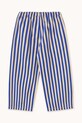 Chłopiec Tinycottons spodnie bawełniane dziecięce STRIPES WOVEN PANT SS25.229 niebieski