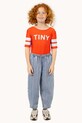Tinycottons pantaloni de bumbac pentru copii STRIPES MULTICOLOR PANT bumbac albastru SS25.238