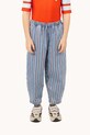 Tinycottons pantaloni de bumbac pentru copii STRIPES MULTICOLOR PANT albastru SS25.238