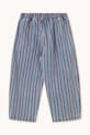 Chlapec Detské bavlnené nohavice Tinycottons STRIPES MULTICOLOR PANT SS25.238 modrá