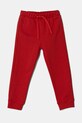 United Colors of Benetton spodnie dresowe dziecięce bawełna czerwony 3J70GF010.P.Season.PPYA