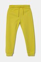 United Colors of Benetton pantaloni de trening din bumbac pentru copii bumbac galben 3J68CF058.G.Season.PPYA
