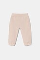 Хлопковые штаны для младенцев United Colors of Benetton 3J70AF029.W.Seasonal розовый SS25
