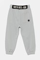 United Colors of Benetton pantaloni de trening din bumbac pentru copii 3J68CF05W.G.Seasonal gri SS25