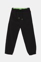 United Colors of Benetton pantaloni de trening din bumbac pentru copii bumbac negru 3J68CF05W.G.Seasonal
