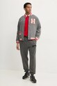 Бавовняні спортивні штани Tommy Jeans DM0DM20279 сірий SS25