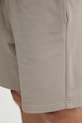 HUGO teplákové šortky pánske bavlnené Dayono béžová 50530696