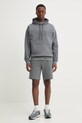 HUGO pantaloni scurti din bumbac 50530696 gri SS25