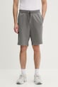 HUGO teplákové šortky pánske bavlnené Dayono sivá 50530696