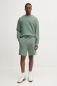 HUGO szorty bawełniane 50530696 zielony SS25