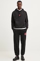 HUGO spodnie dresowe bawełniane 50530656 czarny SS25