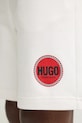 Bavlněné šortky HUGO bílá 50530672