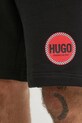 HUGO szorty bawełniane czarny 50530672