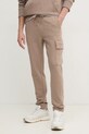 Бавовняні спортивні штани Calvin Klein Jeans бежевий J30J326762