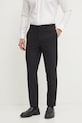 Calvin Klein pantaloni de lana potrivit negru K10K114347
