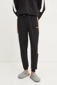 BOSS spodnie bawełniane lounge bawełna czarny 50535786