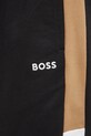 BOSS spodnie bawełniane lounge czarny 50535786