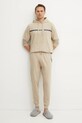 BOSS pantaloni lounge din bumbac 50535813 bej SS25
