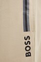 Bavlněné kalhoty BOSS béžová 50535813