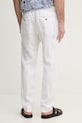 Odzież Paul&Shark spodnie lniane 25414041 biały