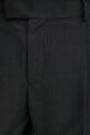 Drôle de Monsieur spodnie z domieszką wełny Le Pantalon Golfeur czarny PERM.BP165.PL127.BL