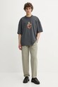 Бавовняні штани A.P.C. pantalon willow COGBJ.F08486 зелений SS25
